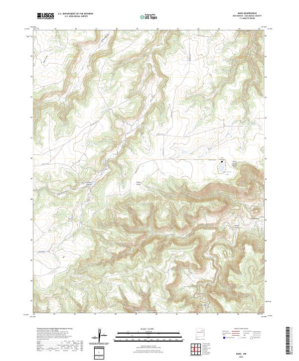 USGS Topographic Map – Maes