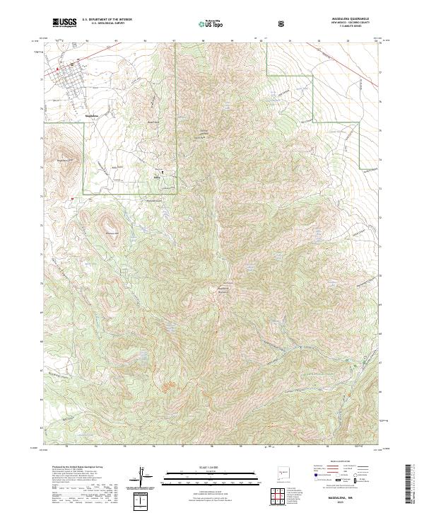 USGS Topographic Map – Magdalena