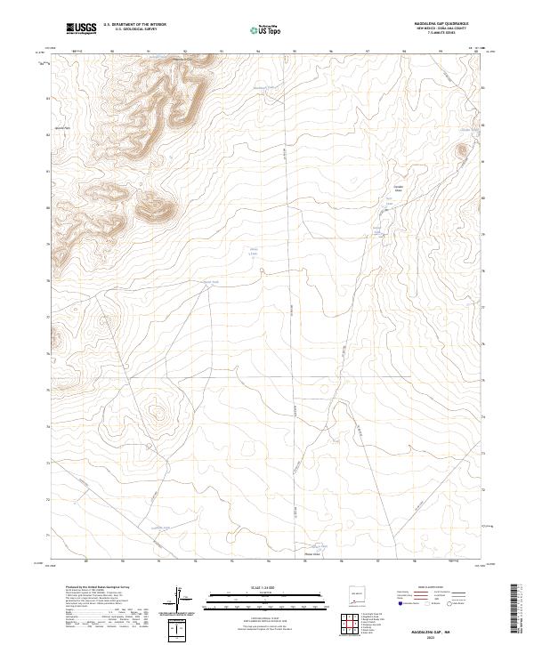 USGS Topographic Map – Magdalena Gap