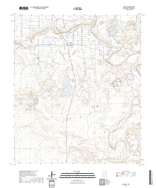 USGS Topographic Map – Malaga