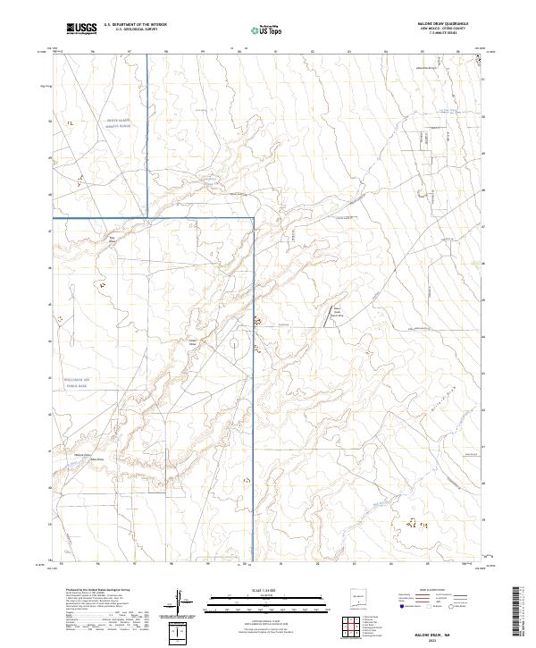 USGS Topographic Map – Malone Draw