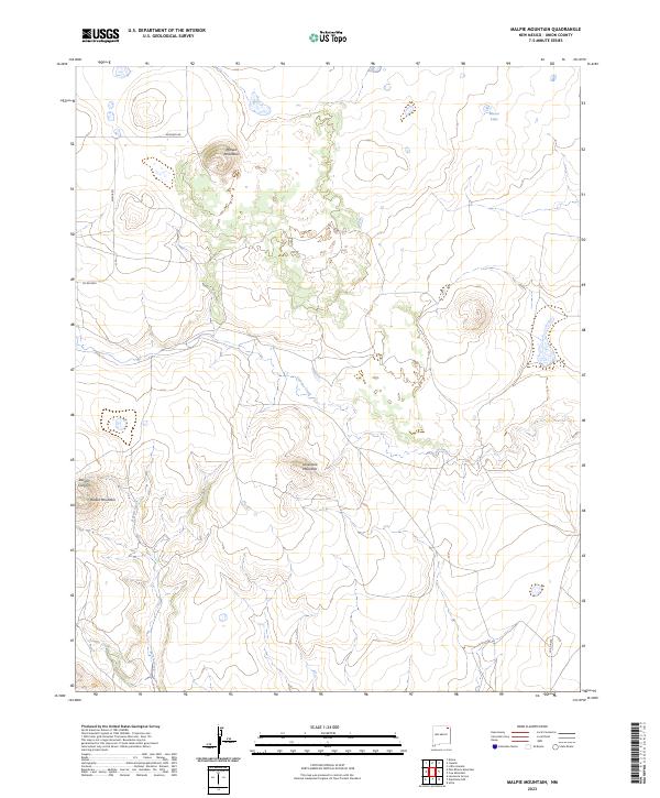 USGS Topographic Map – Malpie Mountain