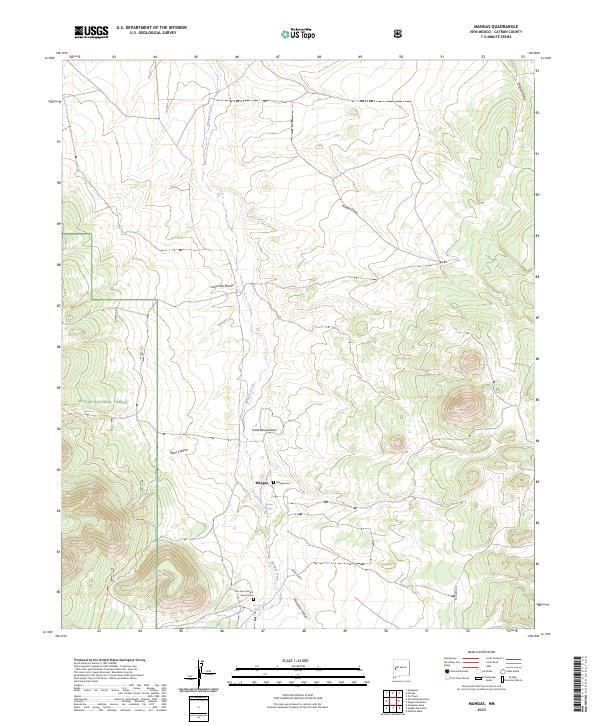 USGS Topographic Map – Mangas