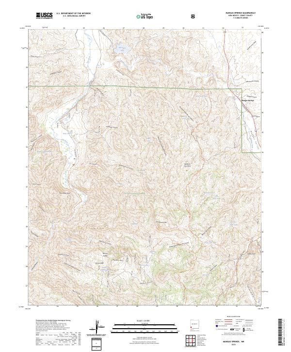 USGS Topographic Map – Mangas Springs