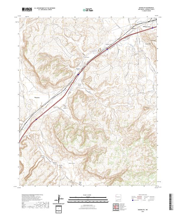 USGS Topographic Map – Manuelito