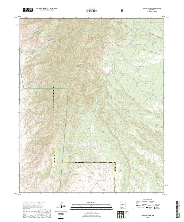 USGS Topographic Map – Manzano Peak