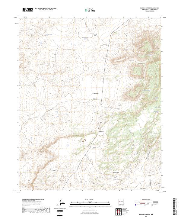 USGS Topographic Map – Mariano Springs
