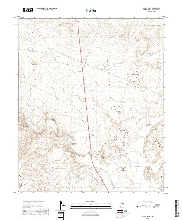 USGS Topographic Map – Marley Draw