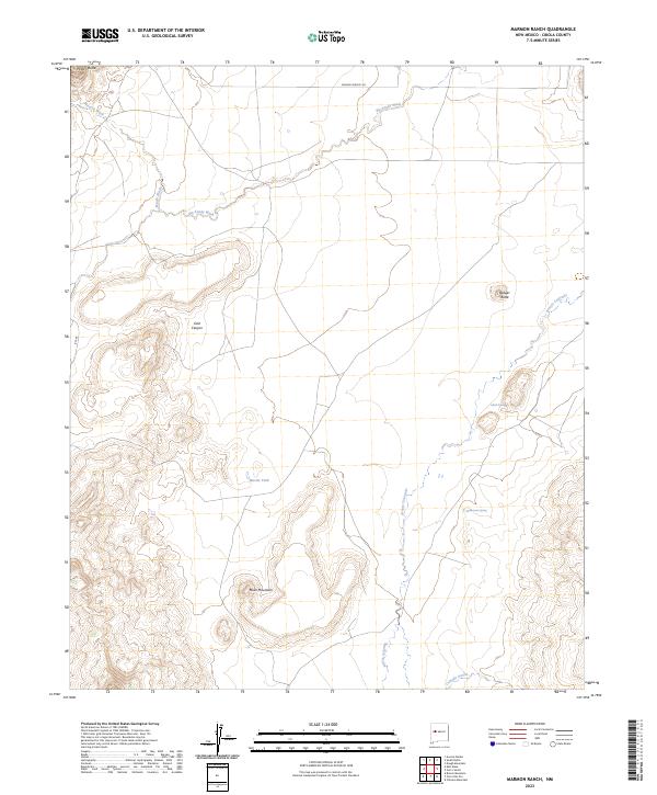 USGS Topographic Map – Marmon Ranch