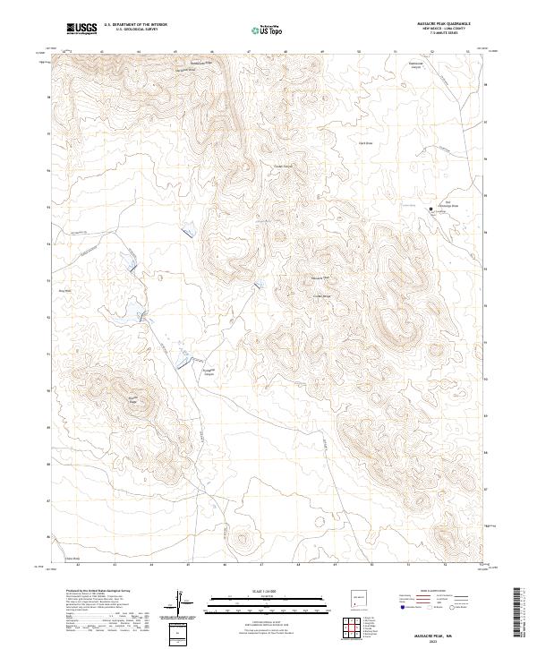USGS Topographic Map – Massacre Peak