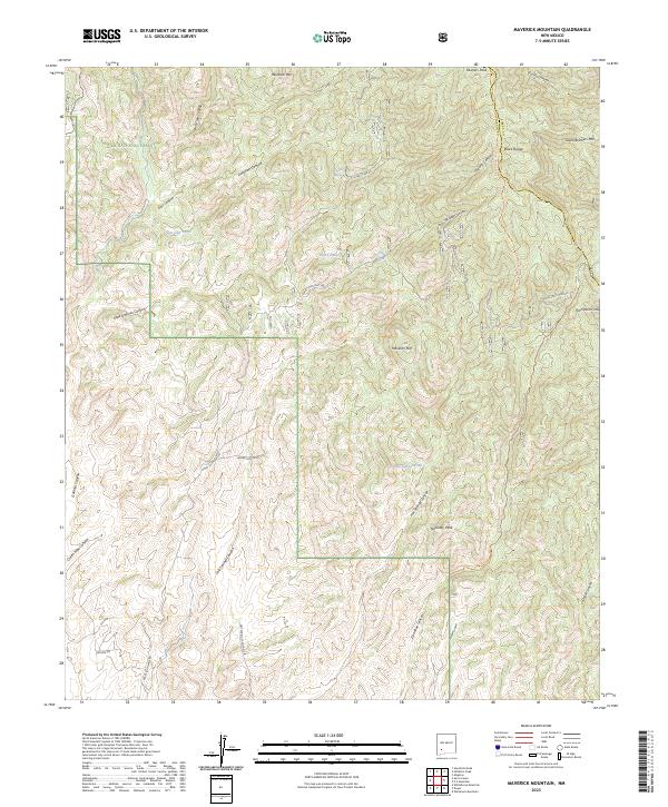 USGS Topographic Map – Maverick Mountain