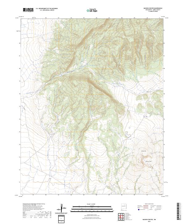 USGS Topographic Map – Maxson Crater