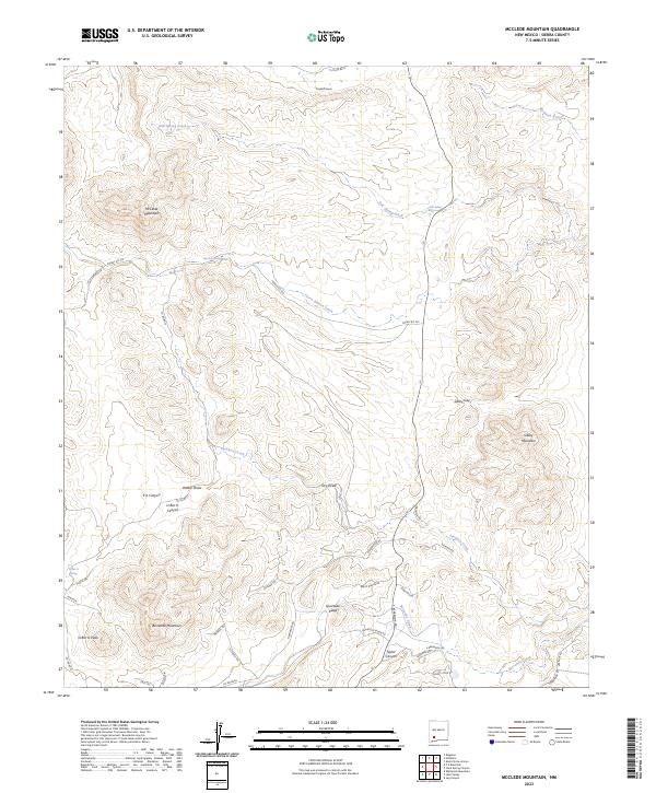 USGS Topographic Map – McClede Mountain