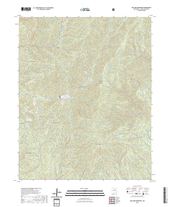 USGS Topographic Map – McClure Reservoir