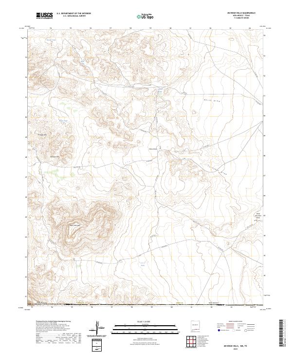 USGS Topographic Map – McVeigh Hills