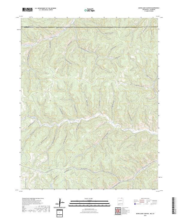 USGS Topographic Map – McWilliams Canyon