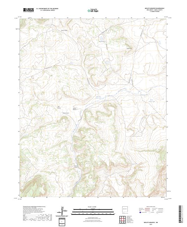 USGS Topographic Map – Mecate Meadow