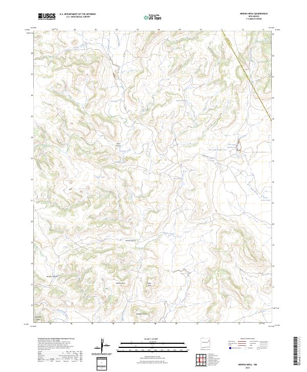 USGS Topographic Map – Medina Mesa