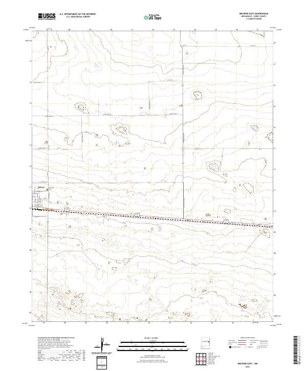 USGS Topographic Map – Melrose East