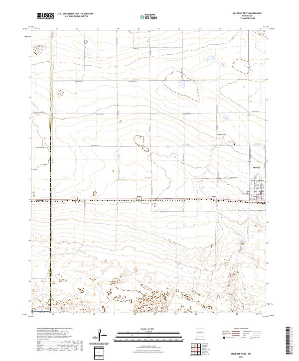 USGS Topographic Map – Melrose West