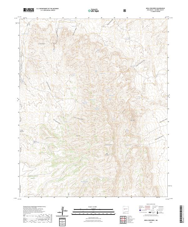 USGS Topographic Map – Mesa Cencerro