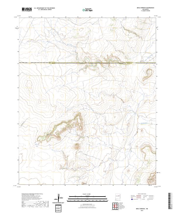 USGS Topographic Map – Mesa Cherisco