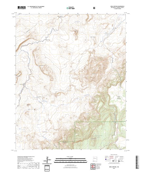USGS Topographic Map – Mesa Cortada