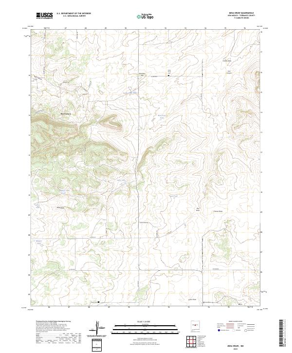USGS Topographic Map – Mesa Draw