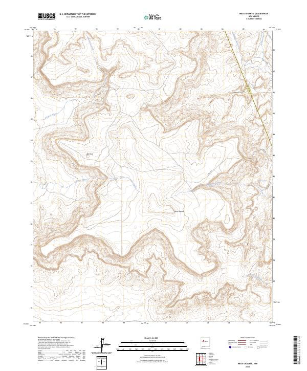 USGS Topographic Map – Mesa Gigante
