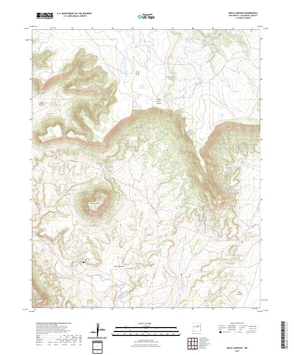 USGS Topographic Map – Mesa Lauriano