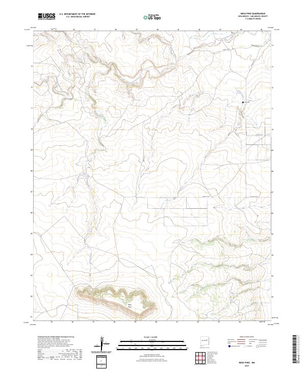 USGS Topographic Map – Mesa Pino