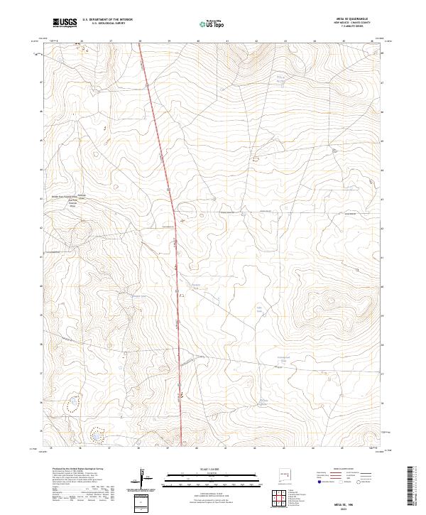 USGS Topographic Map – Mesa SE
