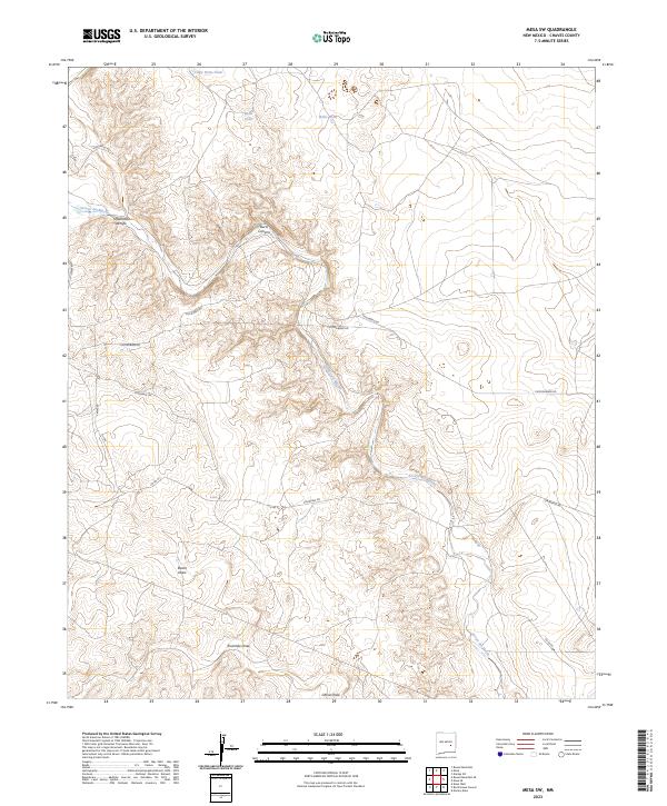 USGS Topographic Map – Mesa SW