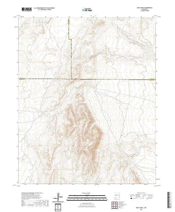 USGS Topographic Map – Mesa Sarca