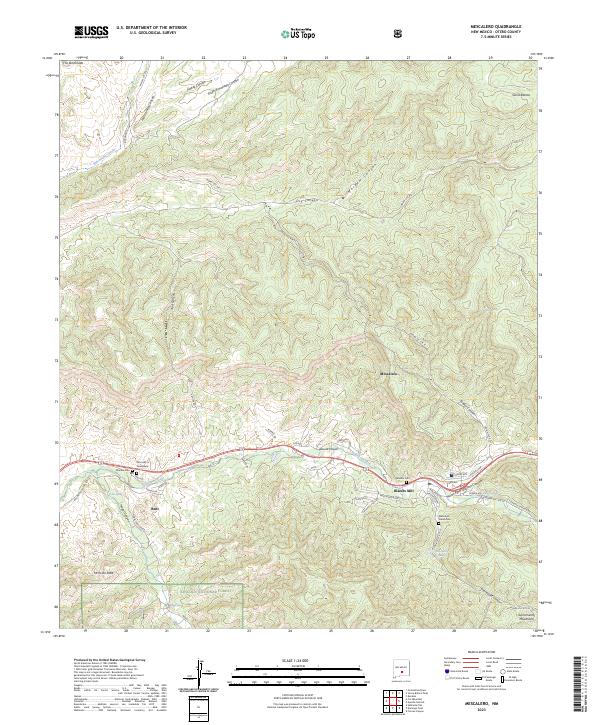 USGS Topographic Map – Mescalero
