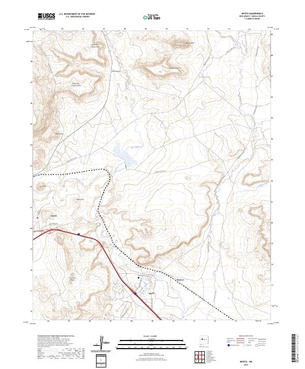 USGS Topographic Map – Mesita