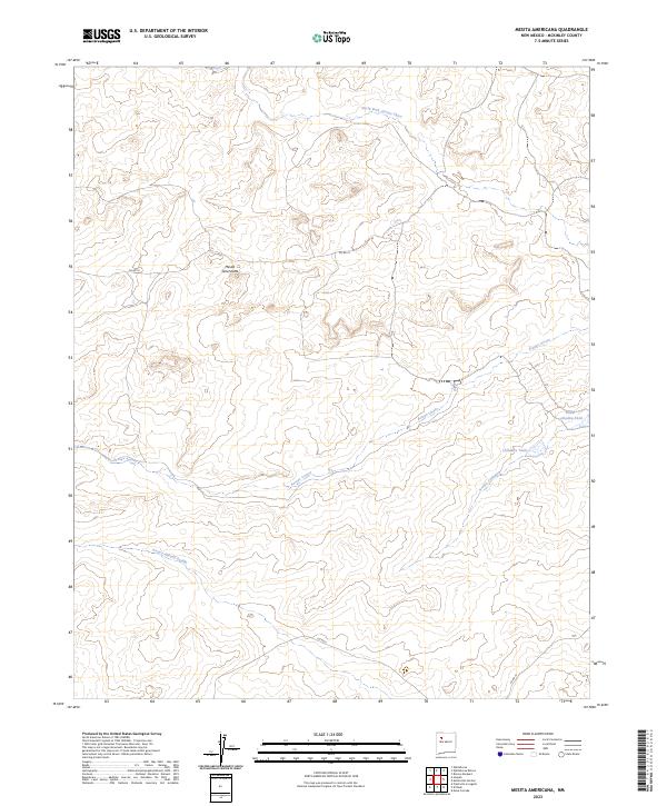 USGS Topographic Map – Mesita Americana