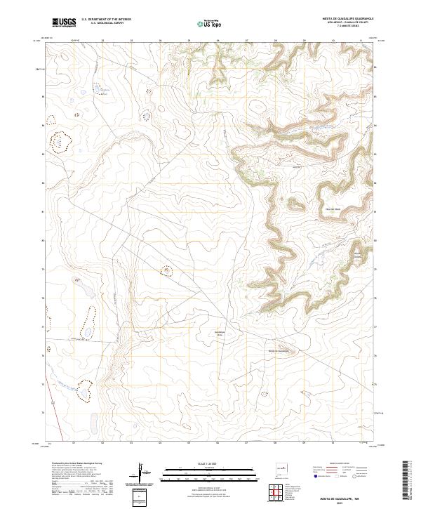 USGS Topographic Map – Mesita De Guadalupe