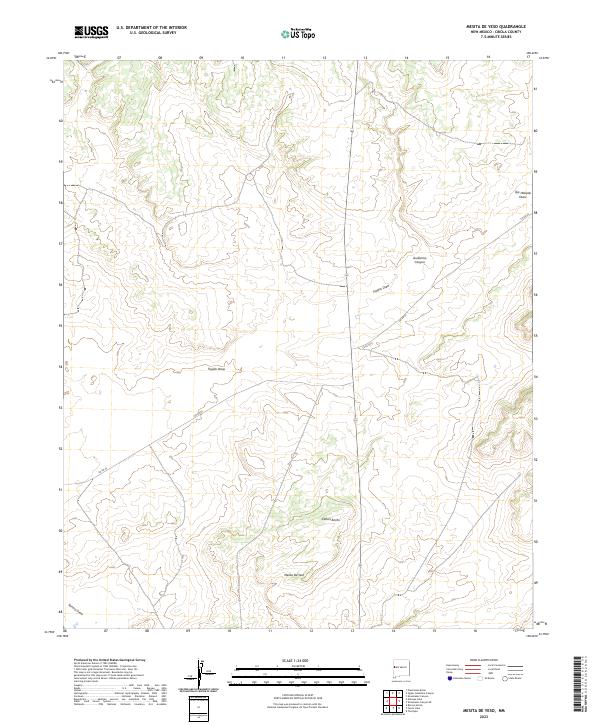 USGS Topographic Map – Mesita De Yeso