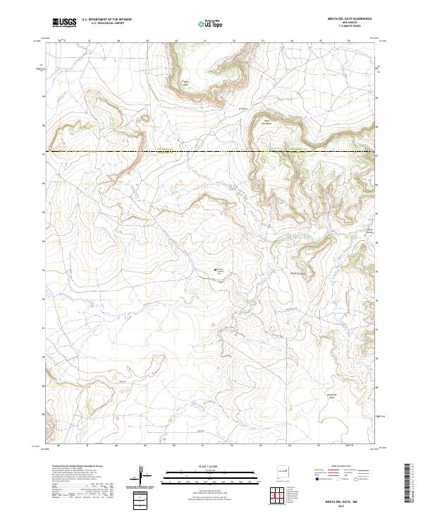 USGS Topographic Map – Mesita Del Gato