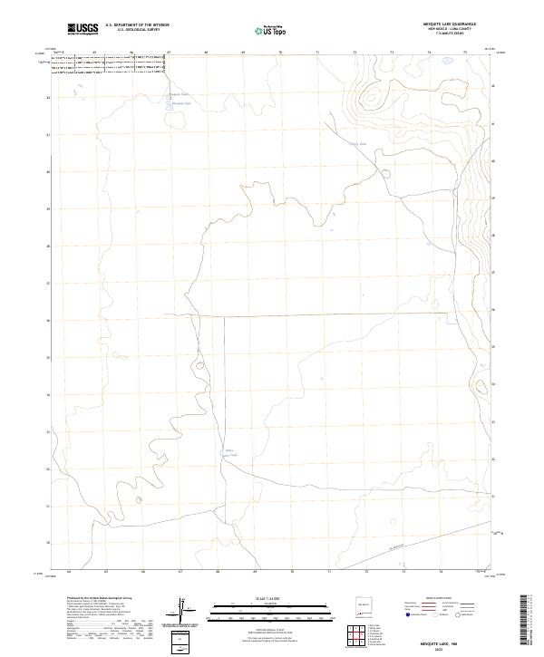 USGS Topographic Map – Mesquite Lake