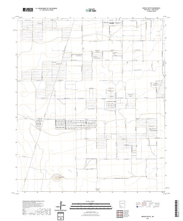 USGS Topographic Map – Midway Butte