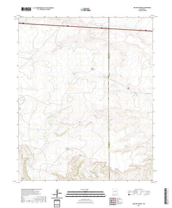 USGS Topographic Map – Milagro Spring