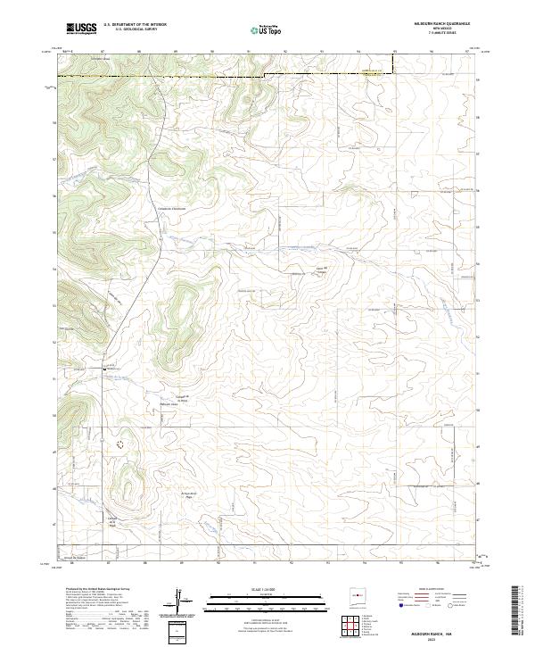 USGS Topographic Map – Milbourn Ranch