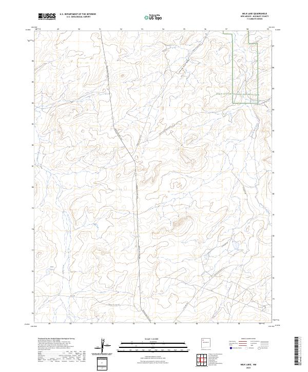 USGS Topographic Map – Milk Lake