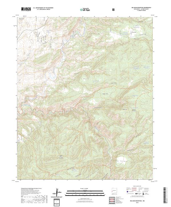 USGS Topographic Map – Milligan Mountain