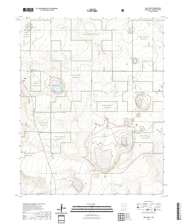USGS Topographic Map – Mills East