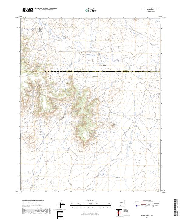 USGS Topographic Map – Minnie Butte