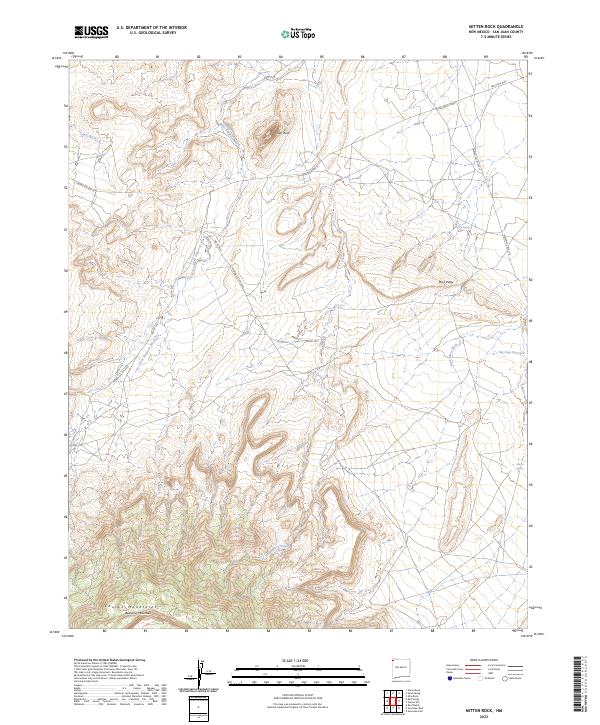 USGS Topographic Map – Mitten Rock