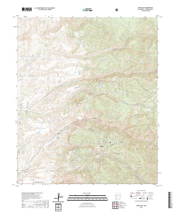 USGS Topographic Map – Mogollon